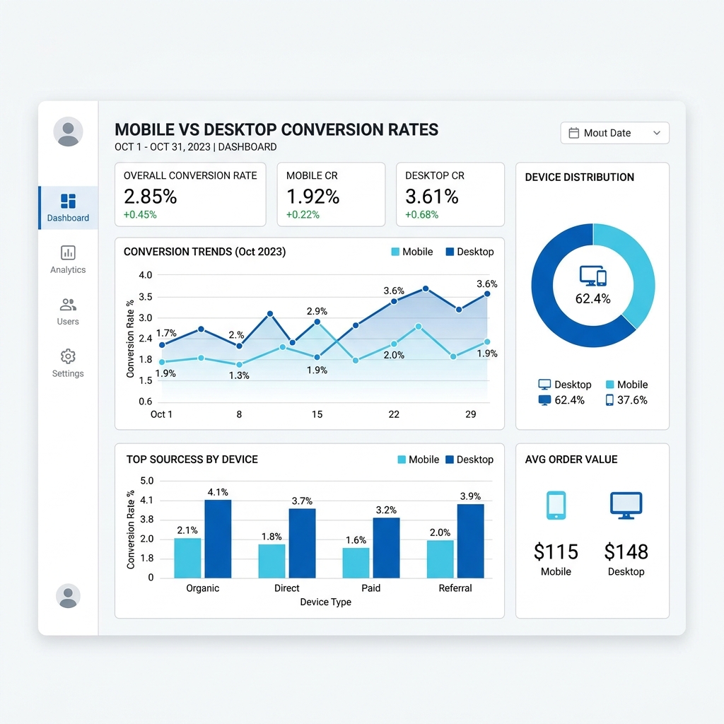 Mobile vs Desktop Conversion Rates