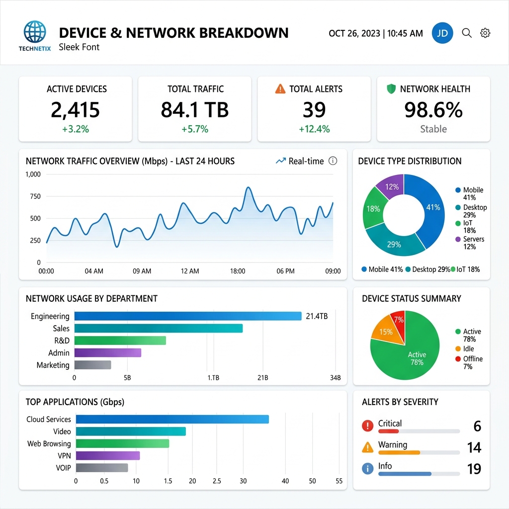Device & Network Breakdown