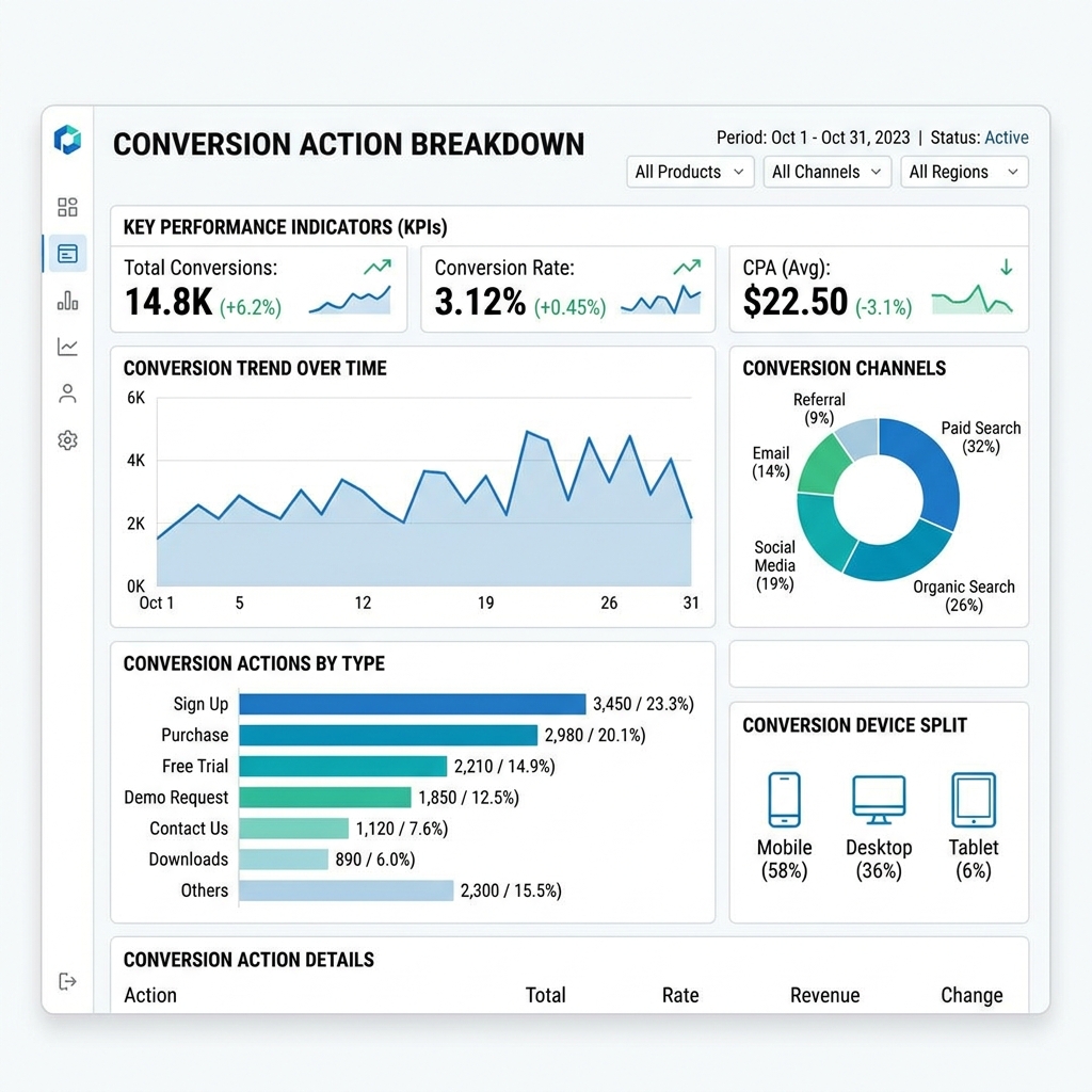 Conversion Action Breakdown