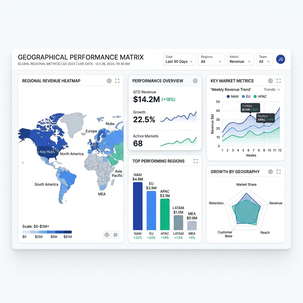 Geographical Performance Matrix