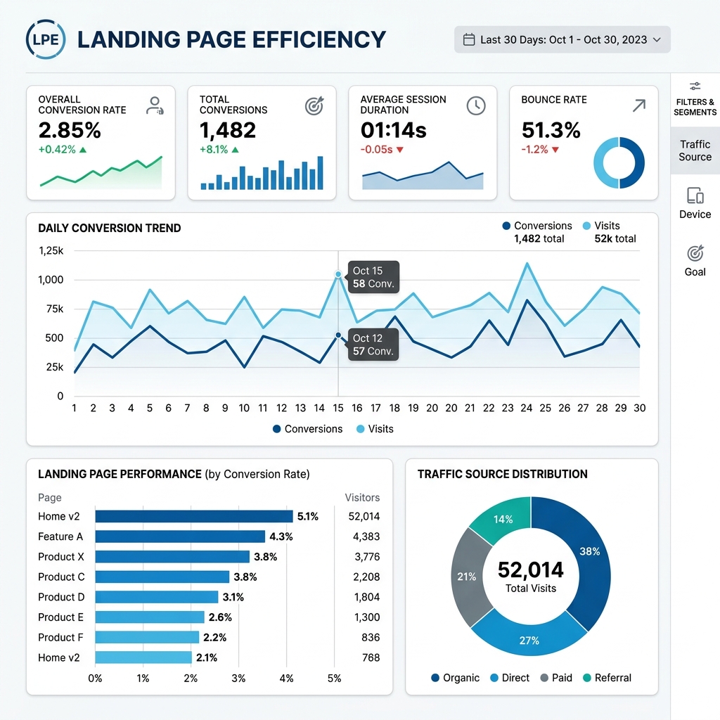 Landing Page Efficiency