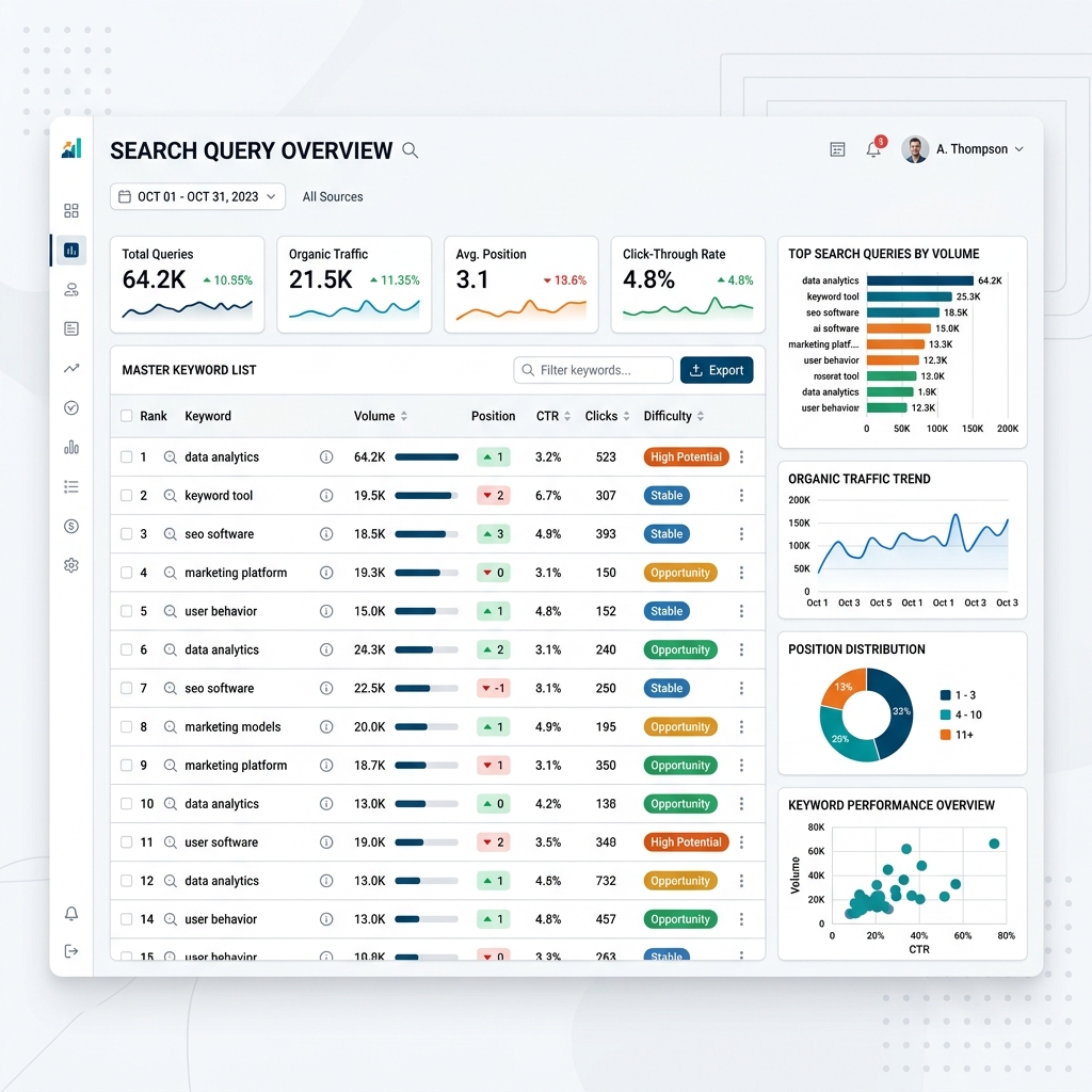 SC - Query Overview (Master Keyword List)