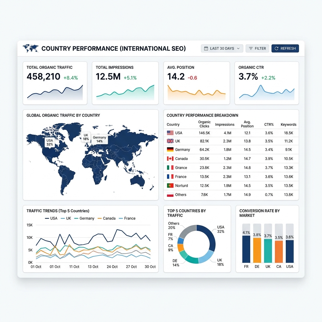 Country Performance (International SEO)
