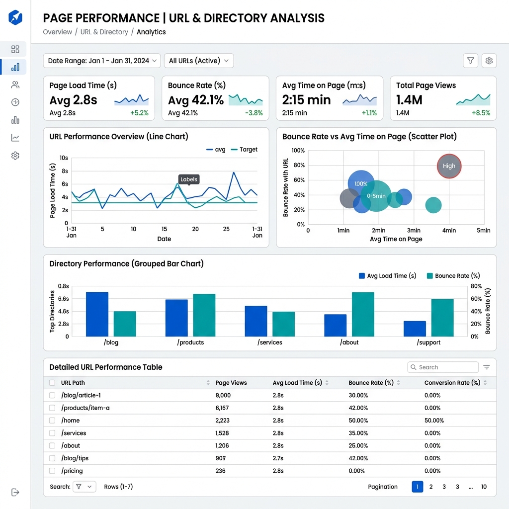 Page Performance (URL & Directory Analysis)