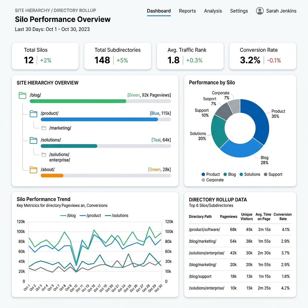 Site Hierarchy / Directory Rollup (Silo Performance)