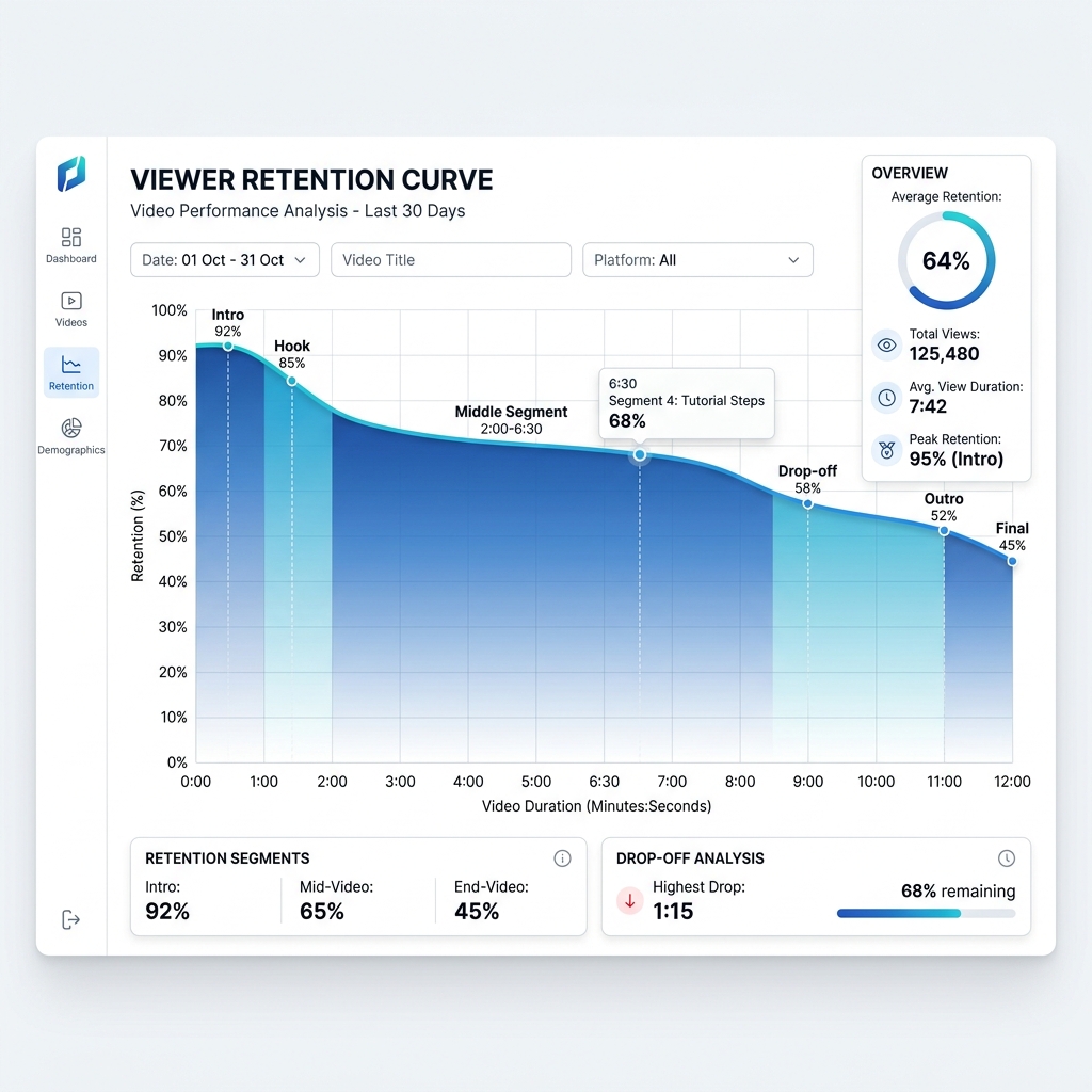 Viewer Retention Curve