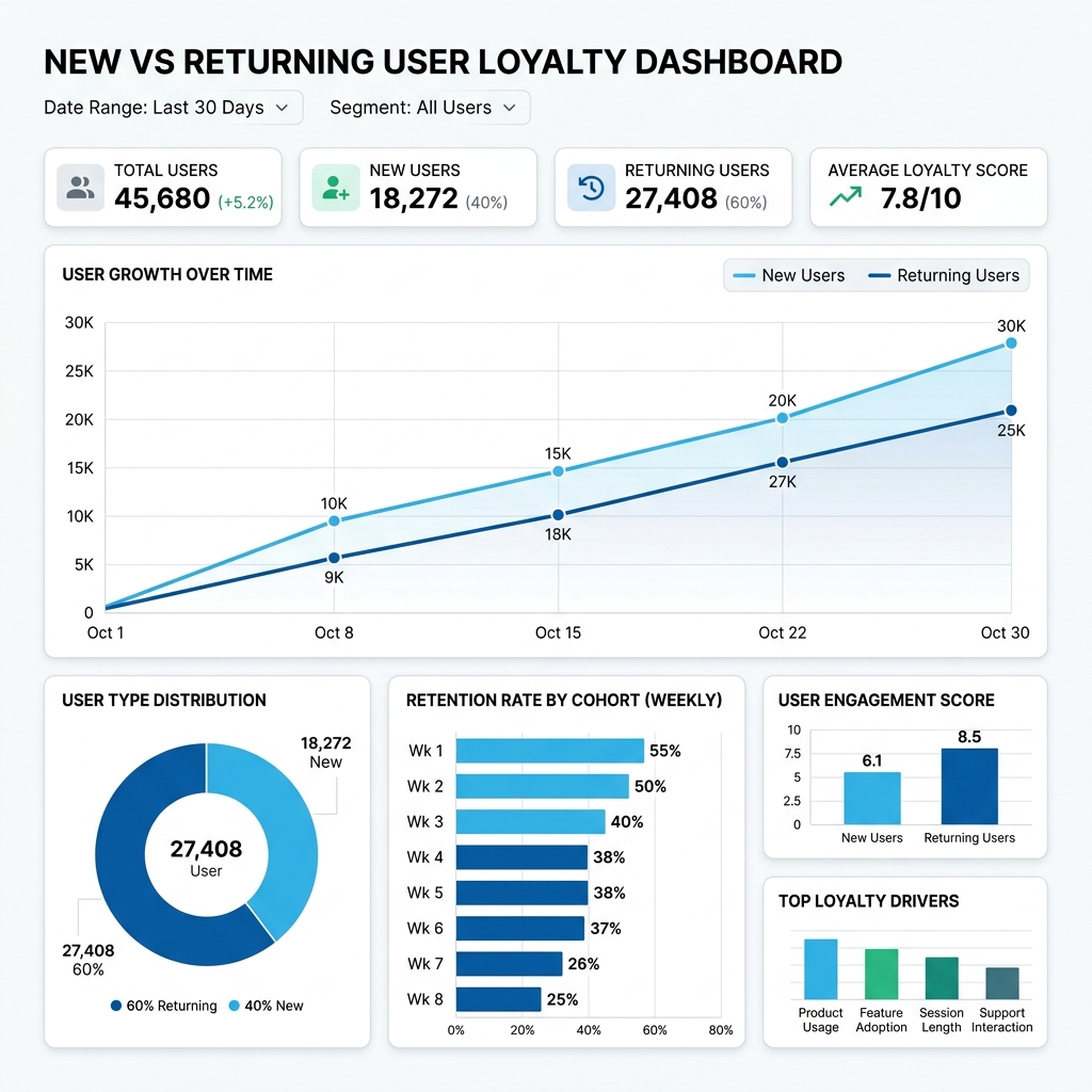 New vs Returning User Loyalty