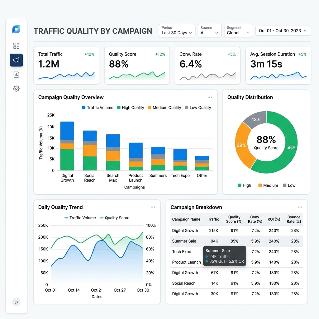 Traffic Quality by Campaign